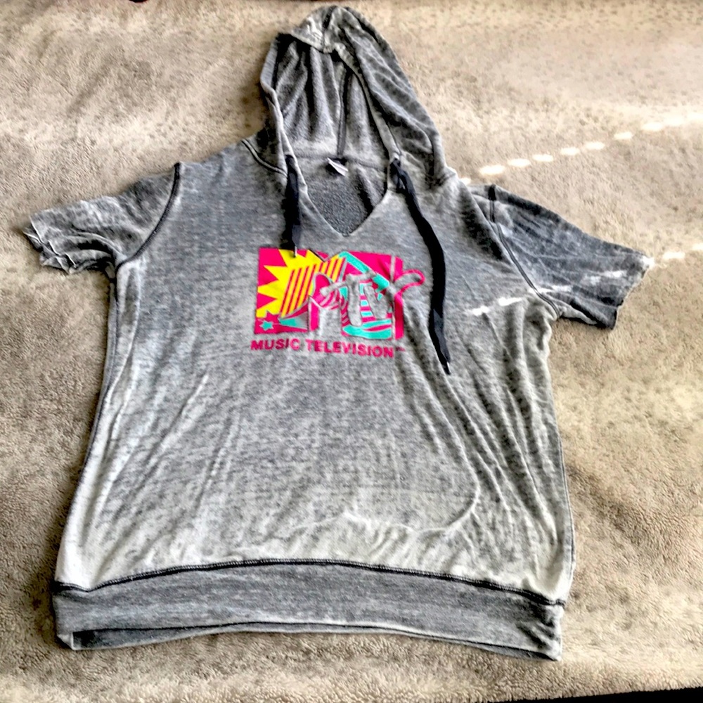 MTV short sleeve hoodie
